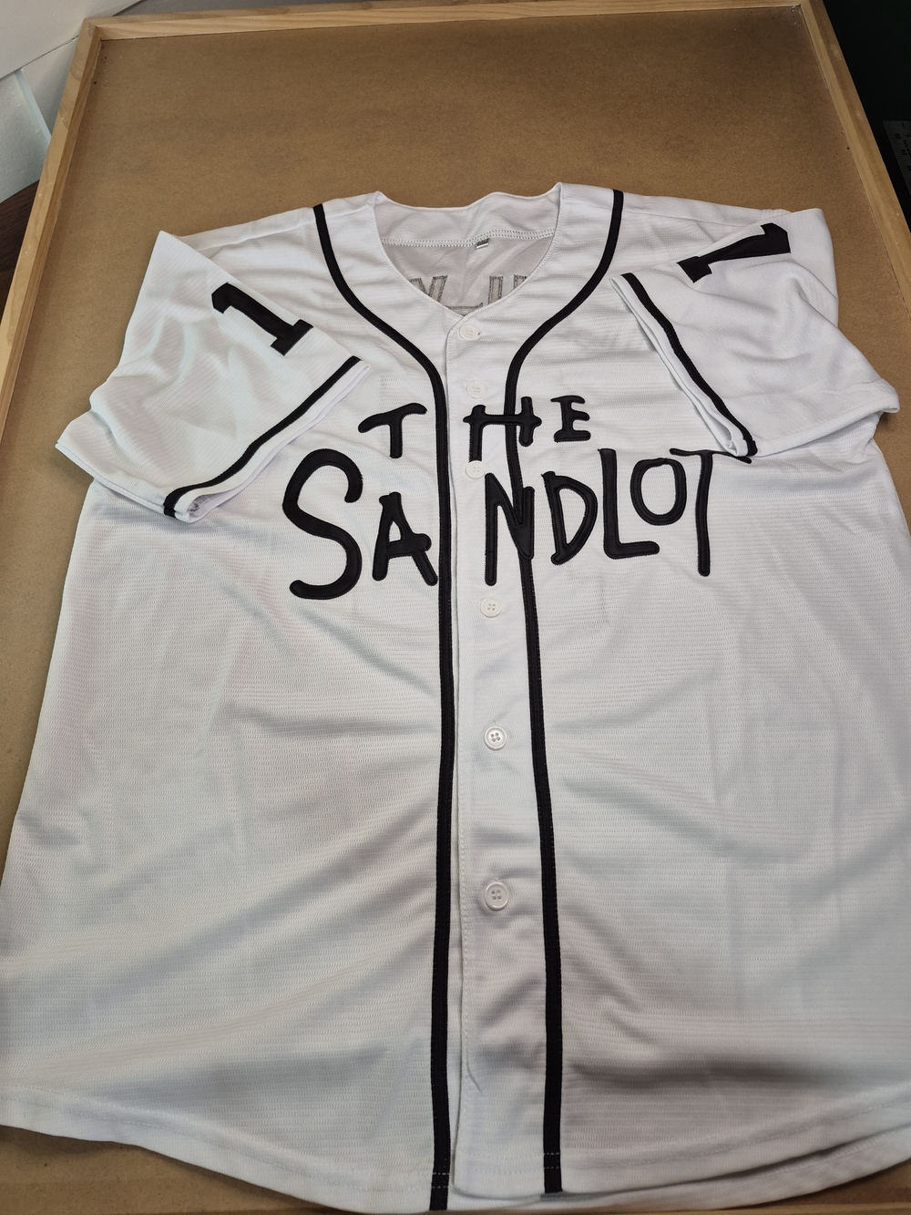 The Sandlot White Baseball Jersey with Black Trim - Yeah-Yeah 3465/633